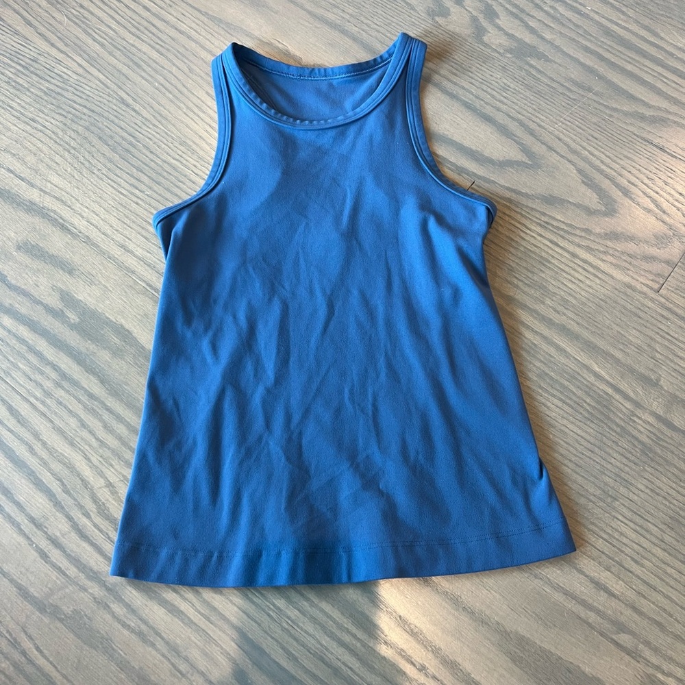 Blue Lululemon Align Waist Length Tank
